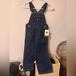 NWT Unisex John Deere Dark Denim Overalls
